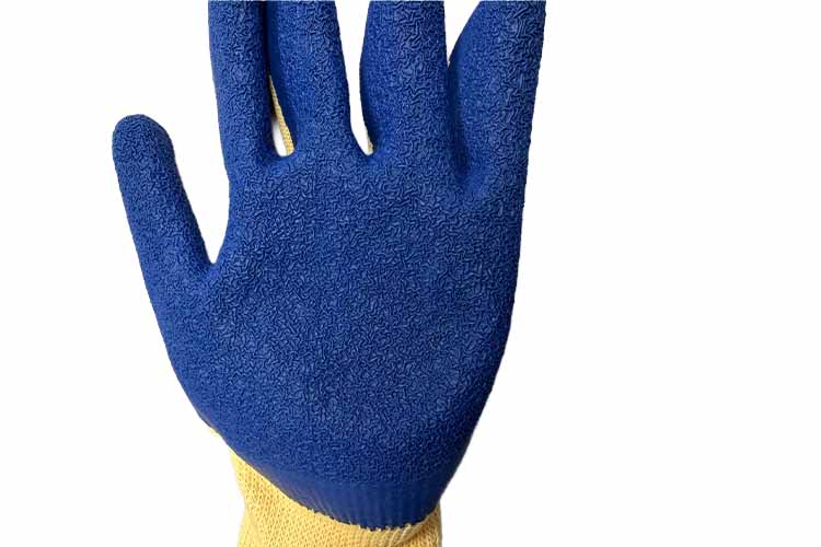 Latex coating on the palm and fingers